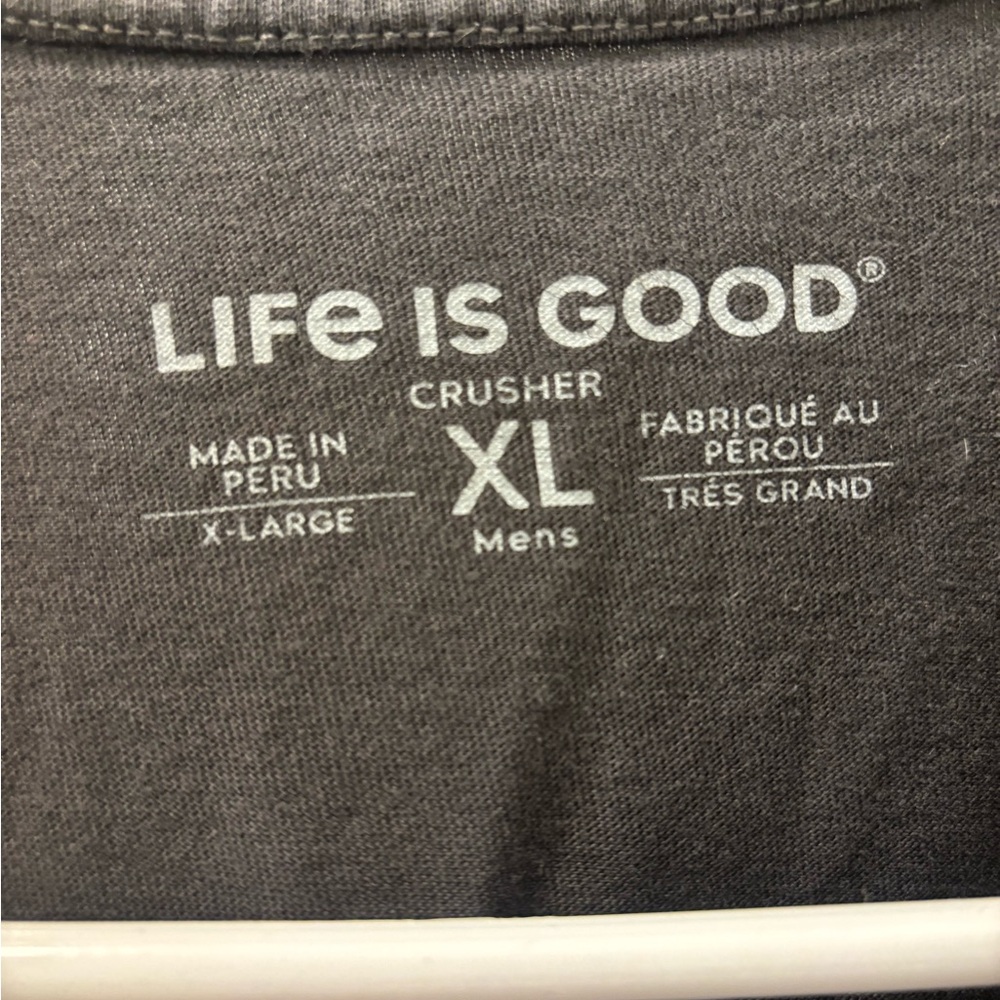 Life Is‎ Good Charcoal Beer T Shirt - Picture 3 of 4